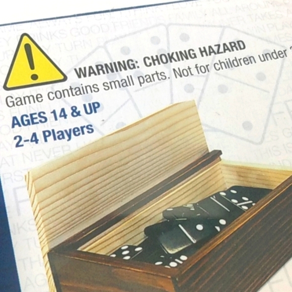 WE GAMES DOMINOS BONES GAME AND STORAGE BOX AGES 14+UP  2-4 PLAYERS NWT - Picture 6 of 6